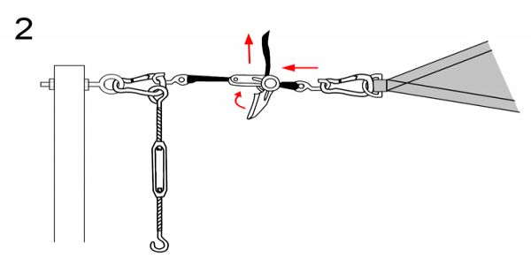 Using a Strap Tensioner - Stap 2