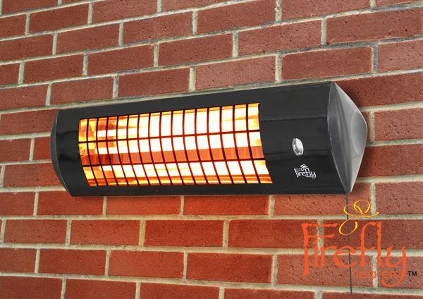 Firefly™ - 1,8kW Zwarte Kwarts Terrasverwarmer met 3 Warmtestanden € 34,99