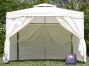 3m x 3m Chatsworth Partytent met Stalen Frame en Zijpanelen - Ivoor