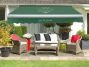 Groen Café Du Jardin Polyester Doek en Volant voor Zonwering van 250m x 200cm