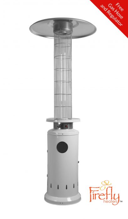 mooi vertegenwoordiger Gehoorzaam 12kW Gas Terrasverwarmer met Vlammenbuis in Wit van Firefly™ € 219,99