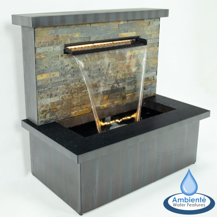 Sorrento Waterval van Ambienté™ - 70cm, zink en steen, met verlichting 259,99