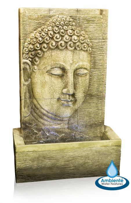 bescherming Oh eerste Nirvana Boeddha Waterval Watermuur met LED Verlichting van Ambienté - 100cm  € 269,99