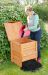 Houten Compostbak met Scharnierend Deksel - 288l