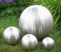 Set van 4 Decoratieve Bollen van Geborsteld RVS